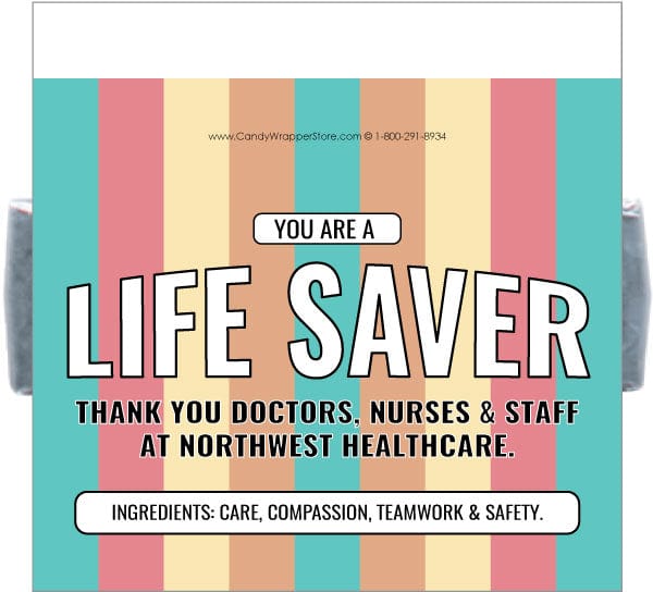 LNURSE100 - You are a Life Saver Nurses Lifesavers Wrapper You are a Life Saver Nurses Lifesavers Wrapper Candy Wrapper Store