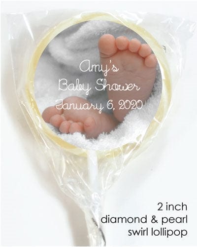 LOBS15 - Baby Feet Baby Shower Lollipops Baby Feet Baby Shower Lollipops Baby & Toddler Candy Wrapper Store