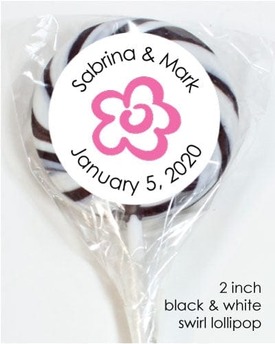 LOWA2 - Simple Flower Wedding Lollipops Simple Flower Wedding Lollipops Candy Wrapper Store
