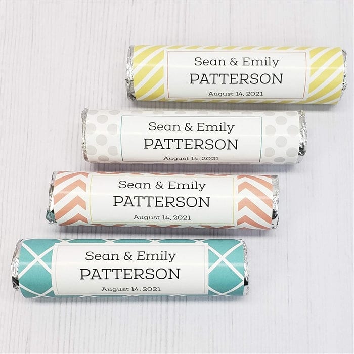 LW1 - Diagonal Stripe Wedding Lifesavers Wrappers Diagonal Stripe Wedding Lifesavers Wrappers Lifesavers Wrapper Candy Wrapper Store