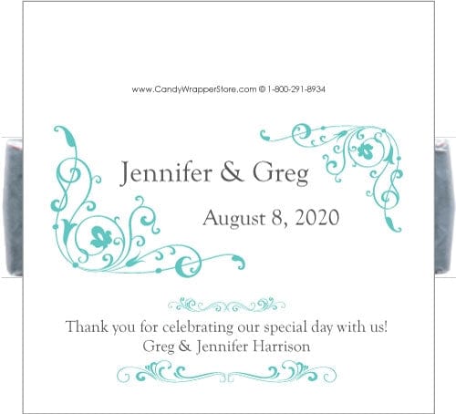 LWA252 - Wedding Scroll Corners Lifesavers Wrapper Wedding Scroll Corners Lifesavers Wrapper Lifesavers Wrapper wa252