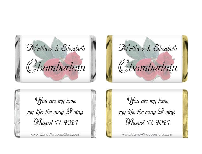 MINI123 Miniature Wedding Candy Bar Wrappers Miniature Size Wrapper Candy Wrapper Store