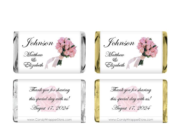 MINI135 Miniature Wedding Candy Bar Wrappers Miniature Size Wrapper Candy Wrapper Store