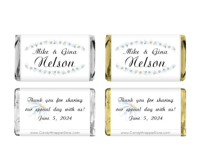 MINI136 Miniature Wedding Candy Bar Wrappers Miniature Size Wrapper Candy Wrapper Store