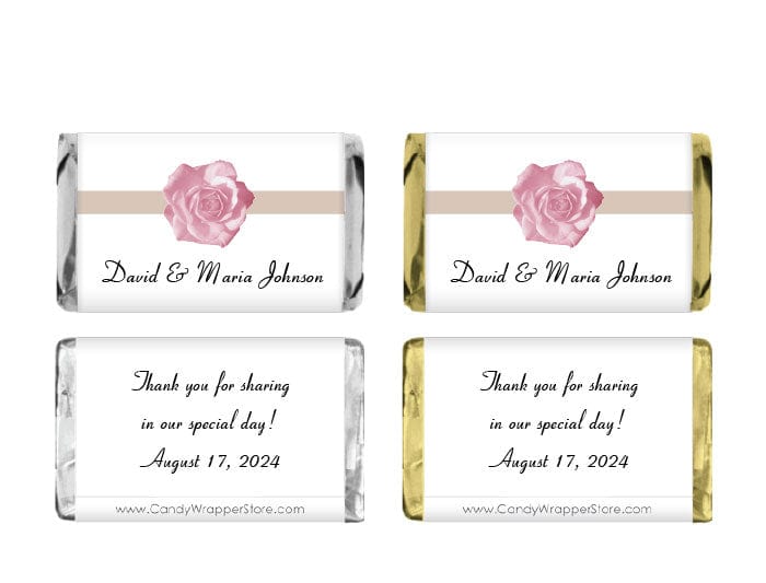 MINI137 Miniature Wedding Candy Bar Wrappers Miniature Size Wrapper Candy Wrapper Store