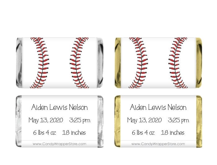 MINIBAB208 - Miniature It's a Boy Baseball Candy Bar Wrappers Miniature It's a Boy Baseball Candy Bar Wrappers Baby & Toddler BAB208