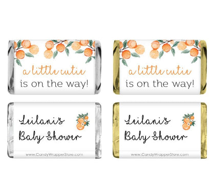 Miniature Little Cutie Baby Shower Candy Bar Wrappers Birth Announcement BS363