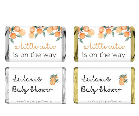 Miniature Little Cutie Baby Shower Candy Bar Wrappers Birth Announcement BS363