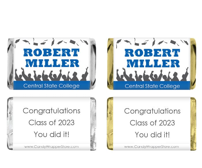 MINIGRAD212 - Miniature Graduation Mortarboard Toss Candy Wrapper Miniature Graduation Mortarboard Toss Candy Wrapper Party Favors GRAD212