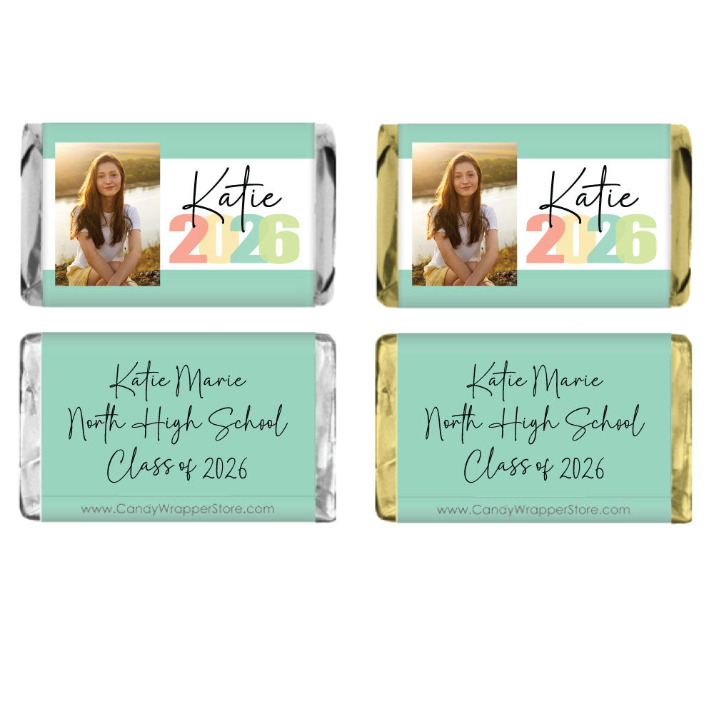 MINIGRAD225photo - Miniature Graduation Photo Wrapper Miniature Graduation Photo Candy Wrapper Party Favors GRAD225