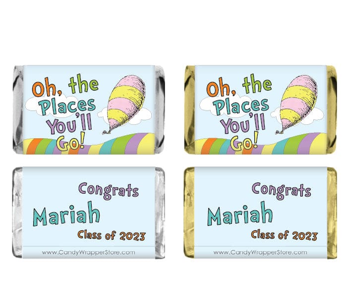 MINIGRAD233 - Miniature Oh the Places Youll Go Graduation Wrapper Miniature Oh the Places Youll Go Graduation Wrapper Party Favors GRAD233