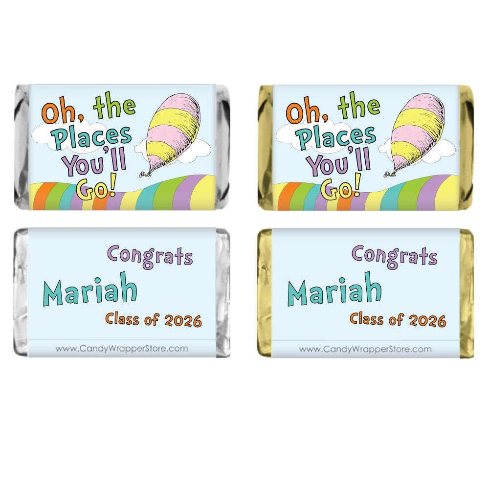MINIGRAD233 - Miniature Oh the Places Youll Go Graduation Wrapper Miniature Oh the Places Youll Go Graduation Wrapper Party Favors GRAD233