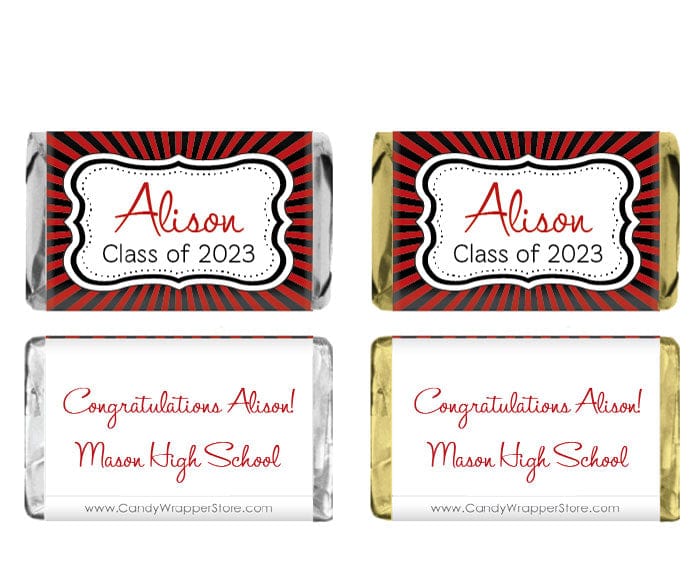 MINIGRAD351 - Graduation Rays Miniature Wrapper Graduation Rays Miniature Wrapper Party Favors GRAD351