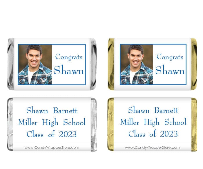 MINIGRAD401 - Miniature Graduation Photo Candy Wrapper Miniature Graduation Photo Candy Wrapper Party Favors GRAD401