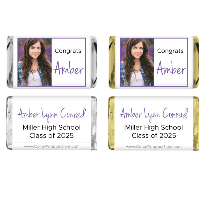 MINIGRAD402 - Miniature Graduation Photo Candy Wrapper Miniature Graduation Photo Candy Wrapper Party Favors GRAD402