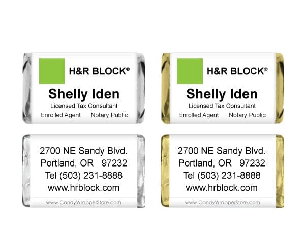 MINIHRBLOCK - Miniature Custom Business Logo Wrapper Miniature Custom Business Logo Wrapper Candy Wrapper Store