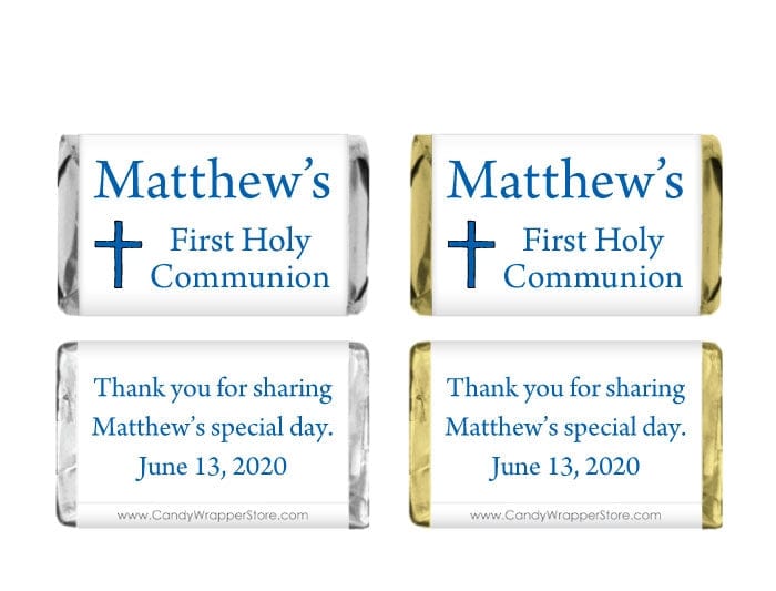 MINIREL415 - Miniature Cross Religious Candy Bar Wrapper Miniature Cross Religious Candy Bar Wrapper REL415