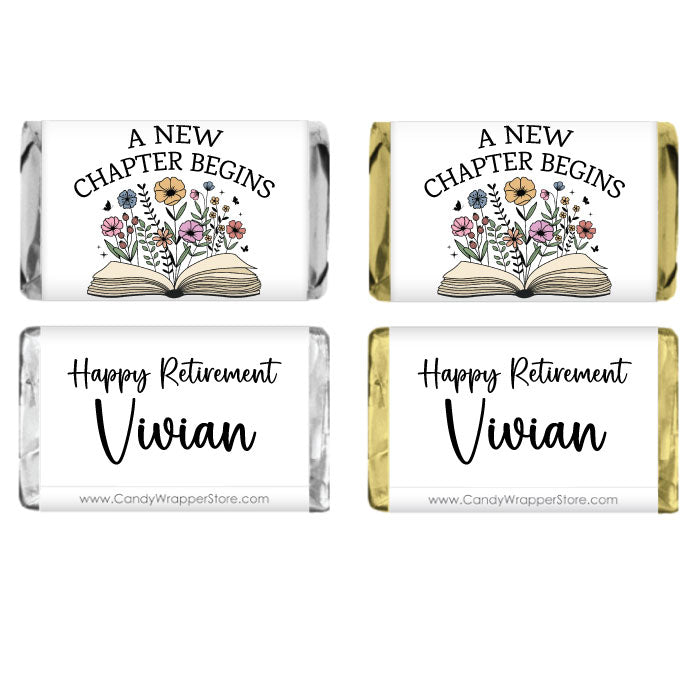 MINIRET204 - Miniature Rose Retirement Candy Wrapper Miniature Rose Retirement Candy Wrapper RET204