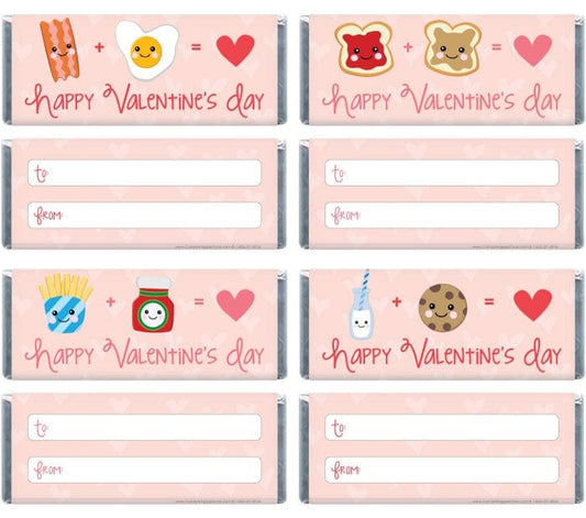 Perfect Match Valentine's Day Wrappers - READY TO SHIP - set of 40