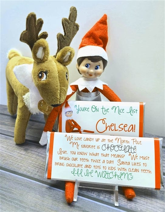 Personalized Christmas Elf Candy Bar with Your Childs Name Christmas Santa Candy Bar Personalized With Your Childs Name Santa Bar