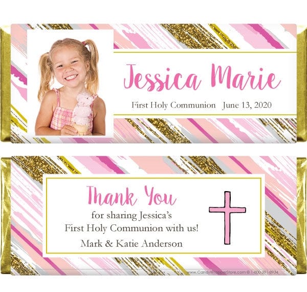 REL212Pphoto - Photo Gold Glitter Brush Strokes Candy Bar Wrappers Photo Gold Glitter Brush Strokes Candy Bar Wrappers Candy Wrapper Store