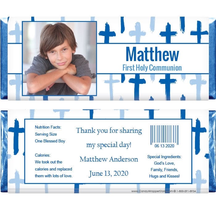 REL231photo - Photo Religious Hand Drawn Cross Photo Candy Bar Wrapper Photo Religious Hand Drawn Cross Photo Candy Bar Wrapper Candy Wrapper Store