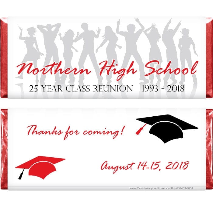 REU201 - Class Reunion Party Candy Bar Wrappers Class Reunion Party Candy Bar Wrappers Candy Wrapper Store