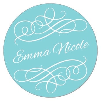 SBD3 - Elegant Swirls Birthday Stickers Elegant Swirls Birthday Stickers Party Favors Candy Wrapper Store