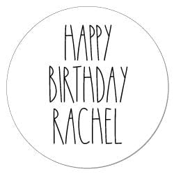 SBD446 - Rae Dunn Inspired Birthday Stickers Rae Dunn Inspired Birthday Stickers Party Favors BD446