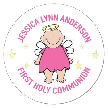 SREL209 - Girl Angel Baby Religious Stickers Angel Baby Religious Stickers Baby & Toddler REL209