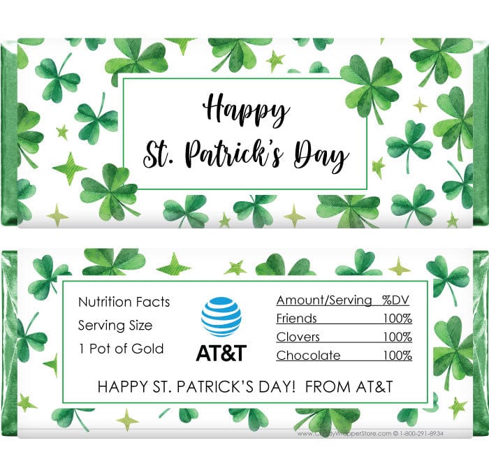 St Patricks Day Regular Size Wrapper with company logo St Patricks Day Regular Size Wrapper pat201