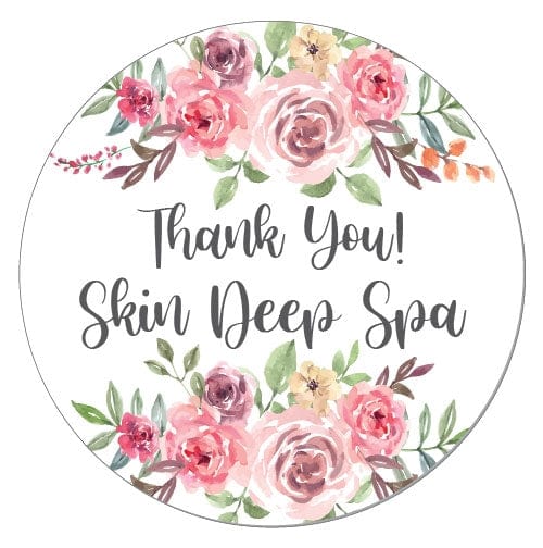 STY271 - Watercolor Floral Thank You Sticker Watercolor Floral Thank You Sticker TY271