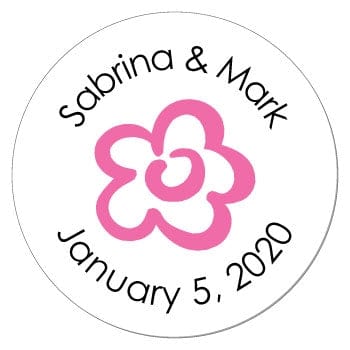 SWA2 - Simple Flower Stickers Simple Flower Sticker Candy Wrapper Store