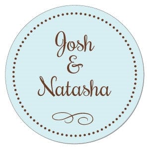 SWA218 - Circle of Dots Wedding Sticker Circle of Dots Wedding Sticker WA218