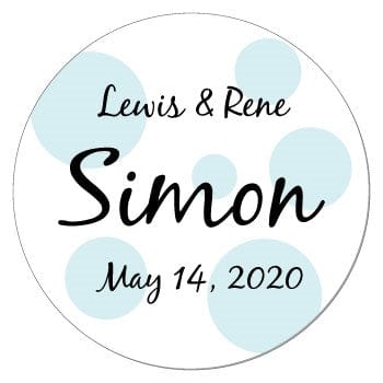 SWA22 - Polka Dots Wedding or Bridal Shower Stickers Polka Dots Wedding or Bridal Shower Stickers Candy Wrapper Store