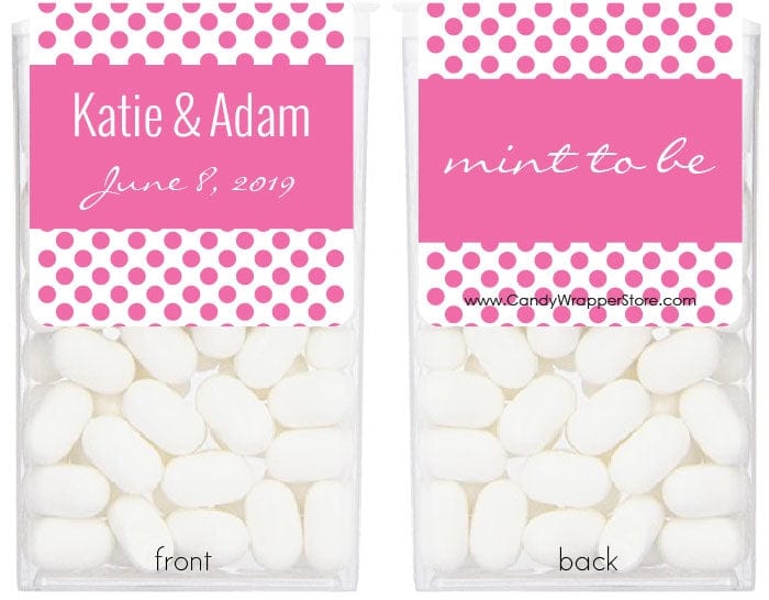 TICTAC12 - Polka Dots Mint to Be Wedding Tic Tac Sticker Polka Dots Mint to Be Wedding Tic Tac Stickers tictac
