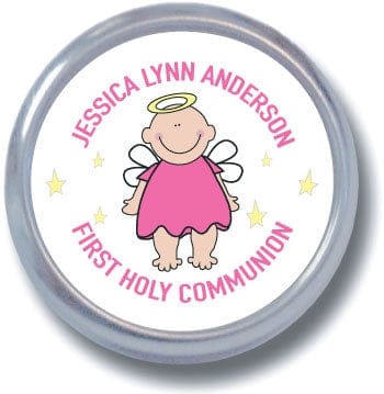 TRL9 - Angel Baby Religious Tins - set of 24 Angel Baby Religious Tins Baby & Toddler Candy Wrapper Store