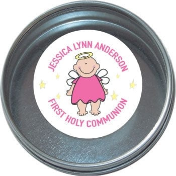 TRL9 - Angel Baby Religious Tins - set of 24 Angel Baby Religious Tins Baby & Toddler Candy Wrapper Store