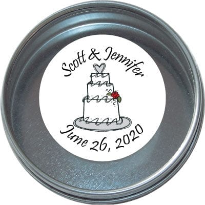 TW6 - Wedding Tins - Set of 24 Cake Wedding Tins Candy Wrapper Store
