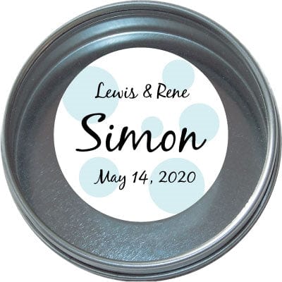 TWA22 - Polka Dots Wedding or Bridal Shower Tins Polka Dots Wedding or Bridal Shower Tins WA22