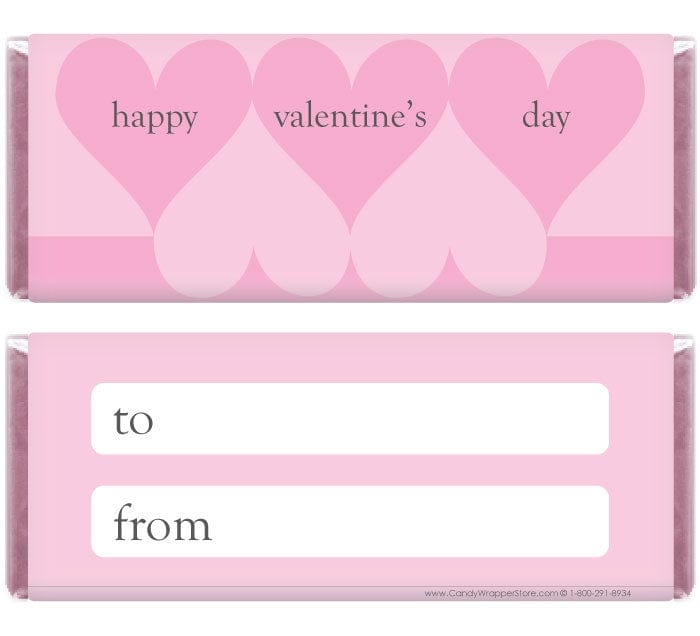 VAL212QF - Valentines Day Hearts Candy Wrappers Quick Favor Valentines Day Hearts Candy Wrappers Quick Favor Candy Wrapper Store