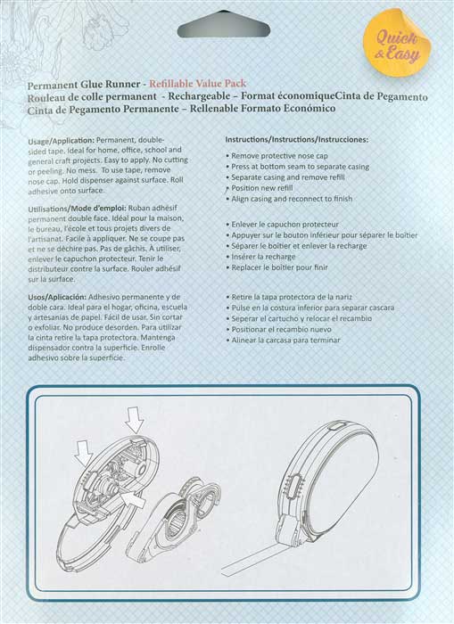 Value Pack Pink Double Sided Tape Dispenser with 3 refills Candy Wrapper Store