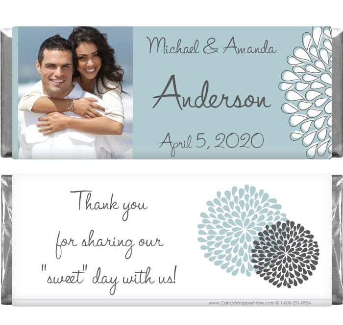 WA272PHOTO - Wedding Mum Photo Candy Wrapper Wedding Mum Photo Candy Wrapper Regular Size Wrapper WA272