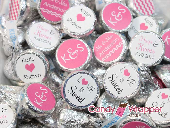WAkiss1 - Wedding Hersheys Kisses Set of 6 designs Wedding Hersheys Kisses Set of 6 designs WAkiss1