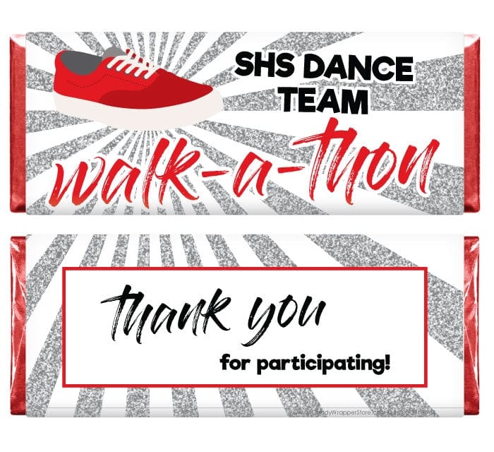 WALK200 - Walk a Thon Personalized Candy Bar Wrapper Walk a Thon Personalized Candy Bar Wrapper Candy Wrapper Store