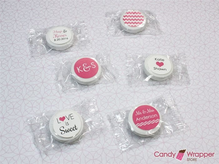 WALS1 - Love is Sweet Wedding Lifesaver Singles - Set of 6 designs Wedding Love is Sweet Lifesaver Singles - Set of 6 designs Candy Wrapper Store