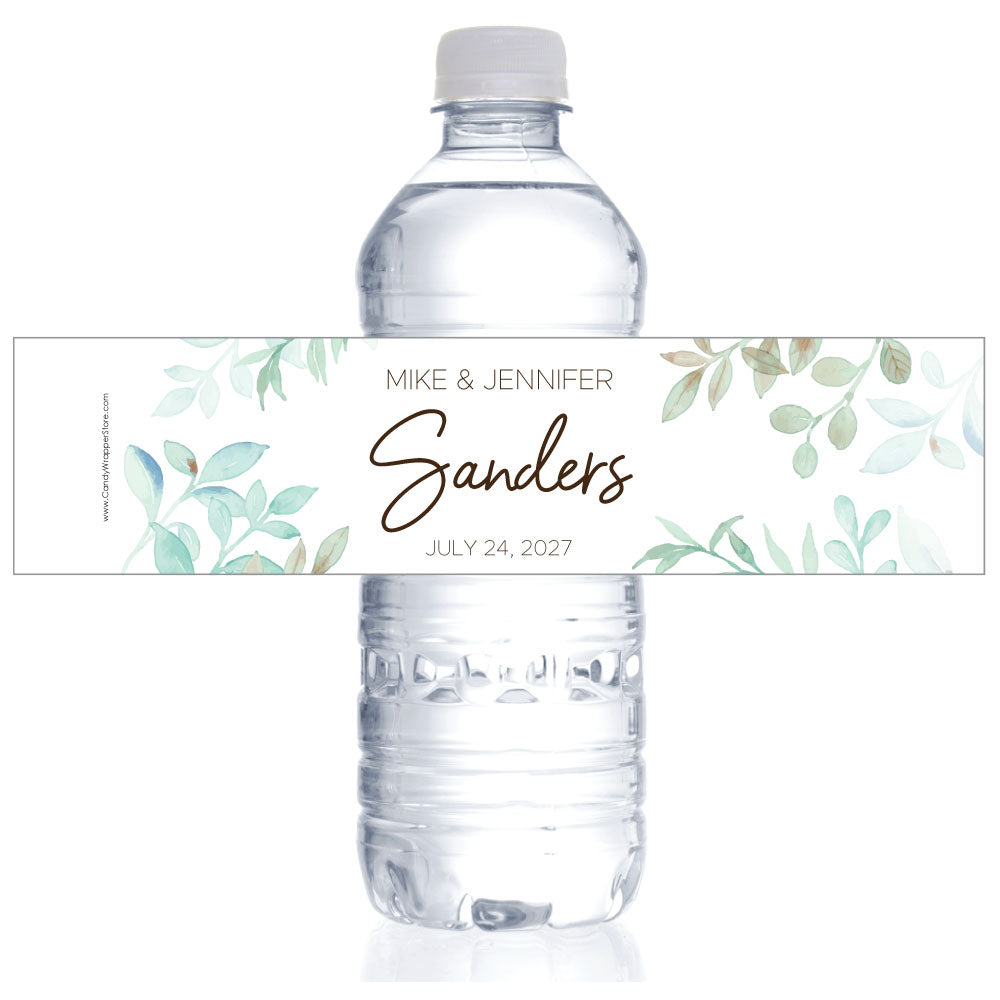 WB13 - Wedding White Roses Water Bottle Labels Wedding White Roses Water Bottle Labels wa225