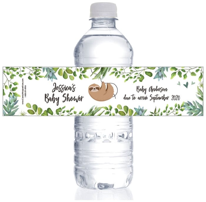 Personalized Baby Shower Water Bottle Labels