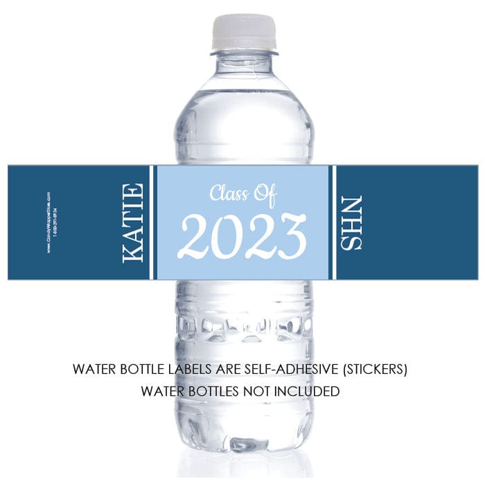 Modern Graduation Water Bottle Labels - Announce It!