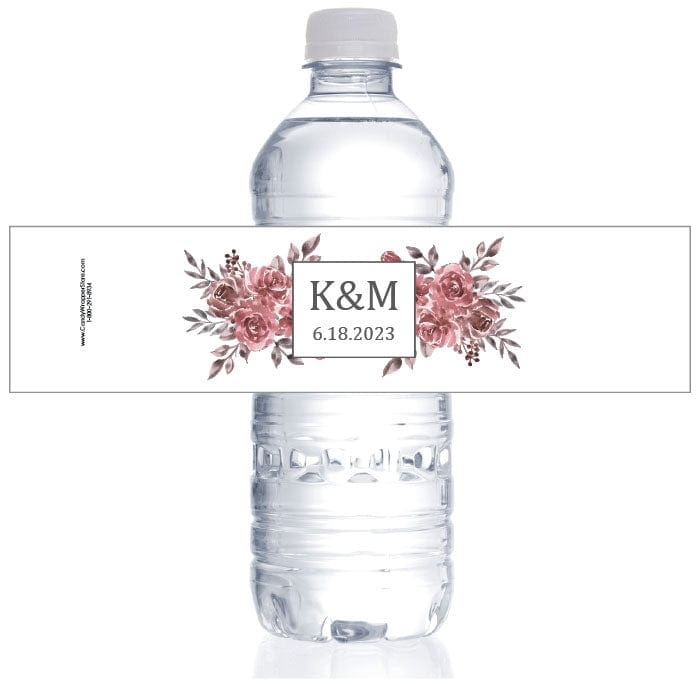 water bottle label design